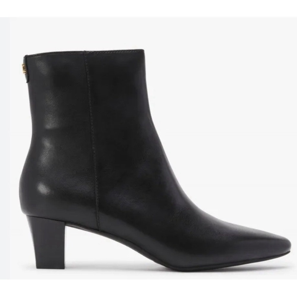 Lauren Ralph Lauren Willa Boots Women's Black Leather Ankle Bootie Size 10